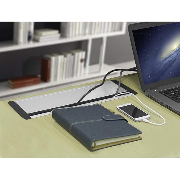Aluminum Black Flip Up Sockets Protection Class I 150cm Length Connection Cable