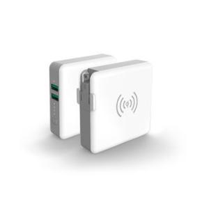 Buy cheap 5W 2 USB Phone 5200mAh Portable Wireless Charger Power Bank from wholesalers