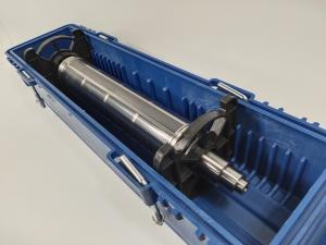 Quality Magnetic Cylinder Roll Packaging Box Blue Plastic Crate for sale