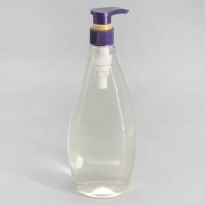China Shampoo Bottle 750ml Transparent Lotion Shower Plastic Bottle Pump Dispenser Clear Large Packaging Bottle Special Shape on sale