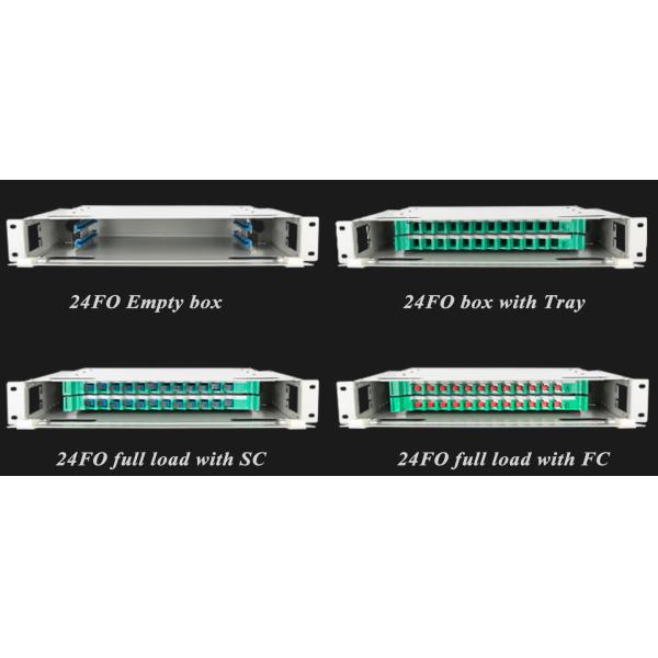 19'' Fiber Optic Patch Panel Distribution Box 144 Core ODF Unit / 144fo For Cabinet