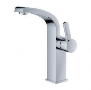 Quality Contemporary Single Handle Basin Mixer Faucet , Deck Mounted Bathroom Sink Mixer for sale