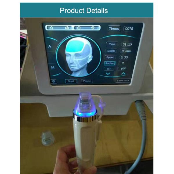 Mark Removal Fractional RF Machine , 2 In 1 RF Microneedling Device With Cold Hammer