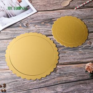 China Golden Biodegradable Disposable Cake Board Holder 12-14 Inch on sale