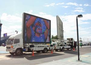 China HD Ultra Brightness Vehicle LED Display Advertising , Truck mobile led screen panel on sale