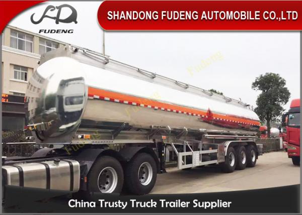Buy 50 cbm 3 axle tanker fuel oil semi trailer aluminium alloy for sale at wholesale prices