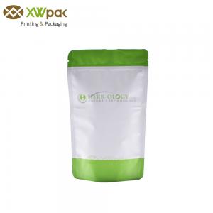 Heat Sealable Stand Up Pouches Custom Printed Aluminum Foil Lined Zipper For Tea