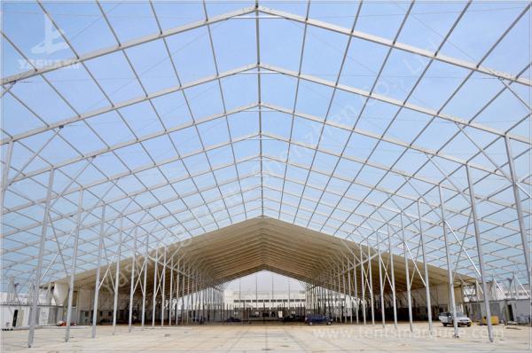 Buy Temporary Industrial Storage Buildings Movable Plant Tent With Functional Container at wholesale prices
