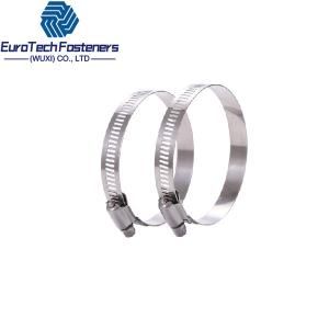 Quality Embossed Band Hose Clamps Stainless Steel Hose Clamp DIN 3017-1 2 3 4 5 Type A B C for sale