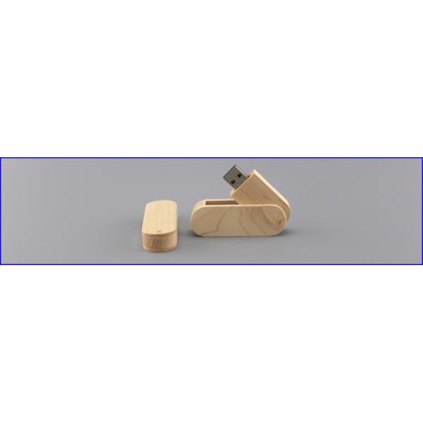 Bulk Cheap Wooded Swivel 2GB USB Memory Stick 3D Laser Engraved Logo