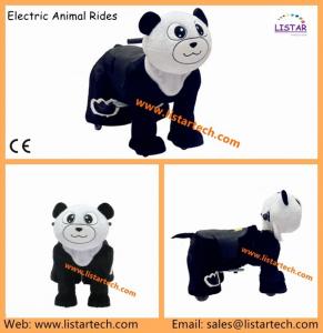 Quality Coin OP for Shopping Mall Cart Toys Move Plush Giant Panda Plush Toys from Guangzhou for sale