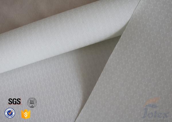 Buy 300g 0.009" White Silicone Fiberglass Fabric For BBQ Apron Fire Sparks Resistant at wholesale prices