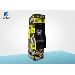 Buy cheap Condoms Corrugated Retail Display Stands Yellow Recyclable With 4 Shelves from wholesalers