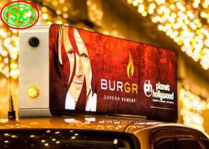 Quality HD Video IP65 waterproof car roof led sign display , led sign double sided for sale