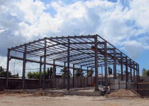 Quality Steel Structure Warehouse With Overhead Crane Lost Cost Lightweight for sale