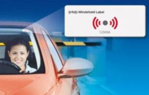 China UHF RFID Windshield tamper proof label LAB144N , RFID Fragile windshield label , UHF RFID label on sale