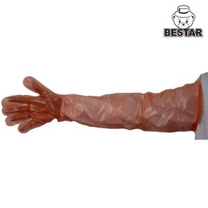 Quality 29X83 Extra Long Polyethylene Disposable Gloves For Veterinary for sale