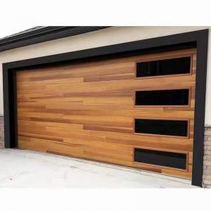 China Tesia Wholesale Aluminum Contemporary Villa Steel Sectional Garage Door on sale