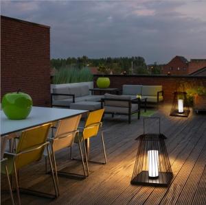 China Creative Rattan Floor Lantern Lamp E27 Base For Outdoor Garden on sale
