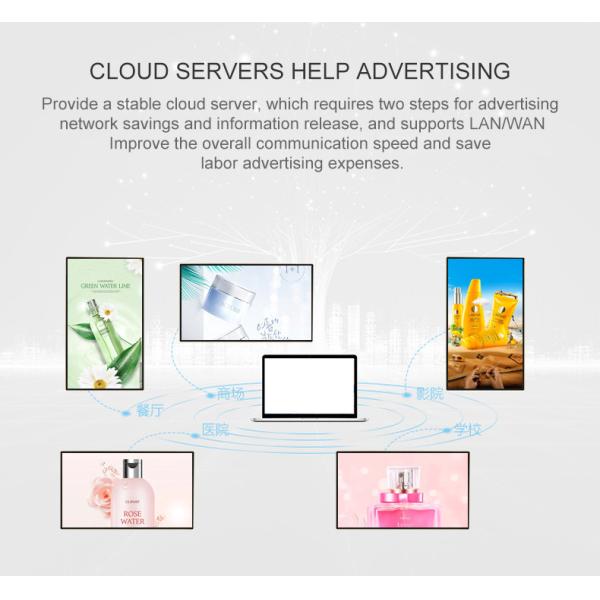65 75 85 Inch Player Advertising Ultra Thin HD Wall Lcd Panel For Video Wall