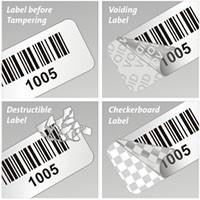 China One - Time Custom Tamper Proof Security Labels With Release Glassine Paper on sale