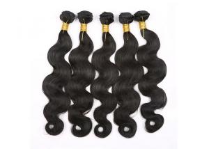 Quality 10A Natural Human Hair Extensions , Double / Triple Weft Virgin Indian Remy Hair for sale
