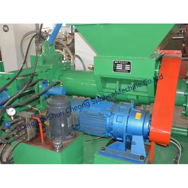 Two Rotor Force Feeding Rubber Stainer Extruder / Rubber Filtering Machine