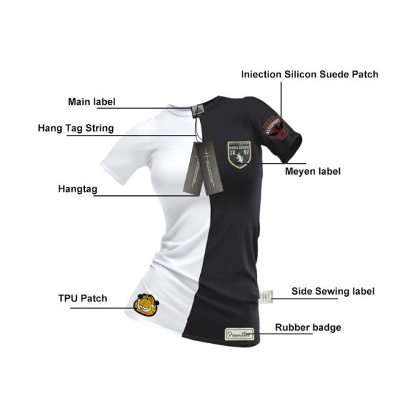 Factory Custom Luxury T Shirt Logo Fashion Woven Labels for Diy Clothing Use