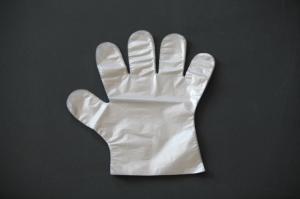 Quality Polyethylene Food Grade Disposable Gloves Clear How Density Polyethylene Material for sale