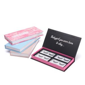 China Luxury Printed Eyelash Packing Boxes With Magnetic Closure custom design on sale