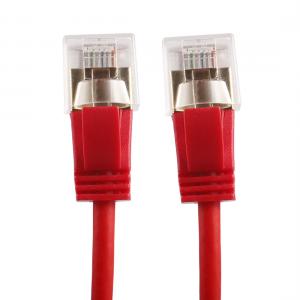 China 500MHZ FTP Cat6a Copper Patch Cords Extra Slim STP Slim Ethernet Patch Lead on sale