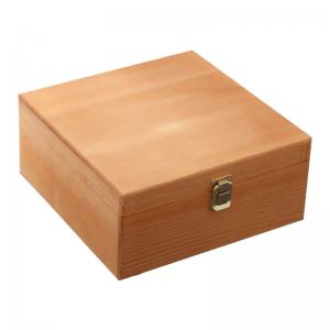 China Ultraportable Small Wooden Box Packaging With Lock Dustproof Reusable on sale