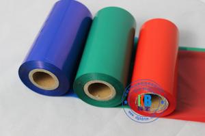 Quality Zebra adhesive heat transfer vinyl PVC sticker label transfer printing color resin barcode printer ribbon for sale