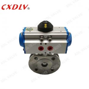 Quality Reduced Bore Pneumatic Actuator Wafer Ball Valve DN200 for sale