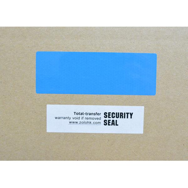 Total Transfer Void Seal Stickers , Durable Glassine Paper Security Asset Labels