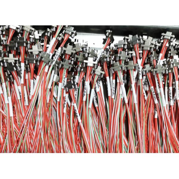 Color Coded Crimp 9 Pin Contact Micro-D Rectangular J30J Series with 200mm Wire Length