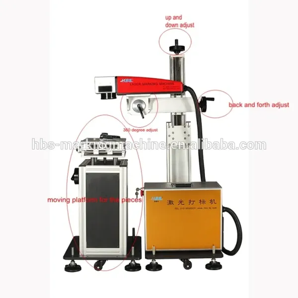20W 30W 50W Production Line Flying Fiber Laser Marking Machine Printer