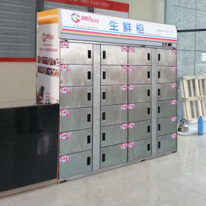Quality Smart Refrigerated Food Fresh Locker Frozen Storage Metal Self Service for sale