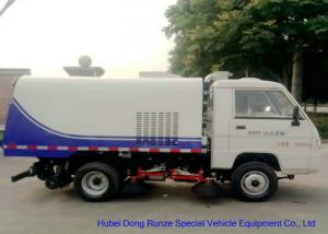 Quality Foton Mini Road Sweeper Truck , Mechanical Street Sweeper With 4 Brushes 2 Cbm Trash for sale