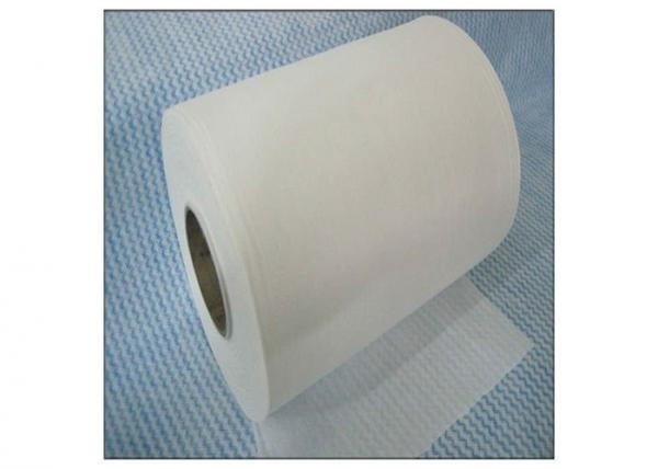 Buy Cross Lapping Spunlace Nonwoven Fabric Polyester And Viscose Wavy Cleaning Wipes at wholesale prices