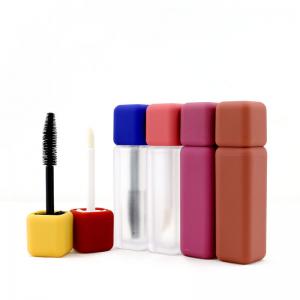 Quality Length 75mm Rubber Frosted Plastic Mascara Tube 5ml for sale