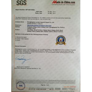 Zhangjiagang Lyonbon Furniture Manufacturing Co., Ltd Certifications