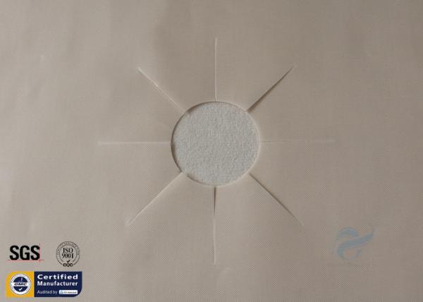 Buy Fiberglass Fabric 10.6"X10.6" Beige PTFE Coated Stovetop Gas Protector at wholesale prices