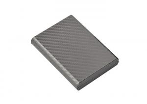 Quality Carbon Fibre Metal Leather Credit Card Wallet Holder Rectangle Souvenir Gift for sale