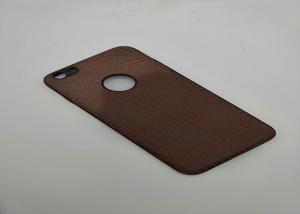 Quality Anti Scratches Premium PU Phone Case For Iphone 6 Brown Leather Back Cover for sale