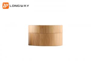 China Fancy Wooden Bamboo Cosmetic Jars , Eco Friendly Empty Hair Product Containers on sale