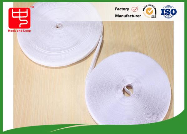 Buy Fabric Hook And Loop Tape Self - Adhesive / White Hook Loop Fastener 25m Per Roll at wholesale prices