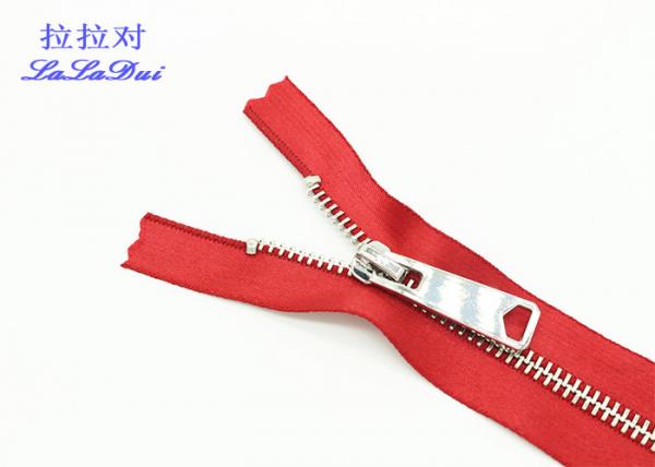 Buy Silver Ykk Teeth Big Teeth Zipper Soft Polyester Tape For Decorated Denim Jacket Sleeves at wholesale prices