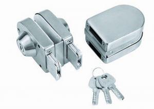 Quality Double Open Glass Door Lock With Keys Glass Door Fittings In Modern Style for sale