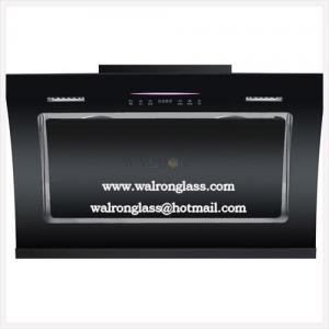 Quality Kitchen Hoods, Smoke Extractor with Black Silk Screen Tempered/Toughened glass for sale